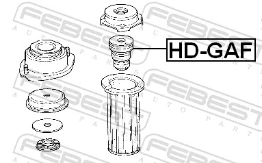 Rubber Buffer, suspension HD-GAF
