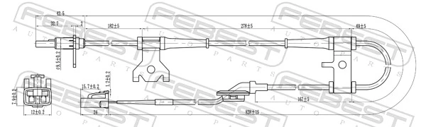Sensor, wheel speed 07606-004
