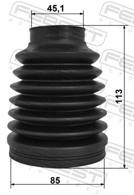 Bellow, drive shaft 2217-D4224RH