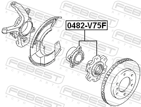 Wheel Hub 0482-V75F