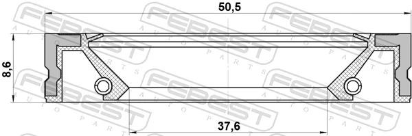 Seal Ring, wheel hub 95GFZ-39500808X