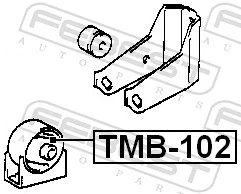Mounting, engine TMB-102
