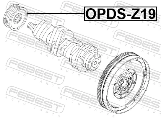 Belt Pulley, crankshaft OPDS-Z19