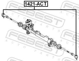FEBEST 1421-ACT Tie Rod End