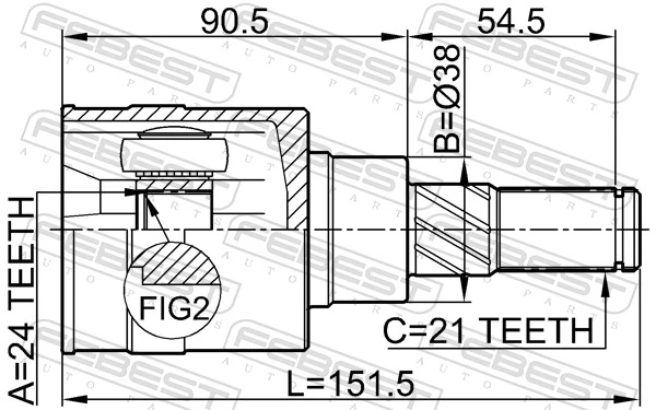 Joint Kit, drive shaft 0211-T30R