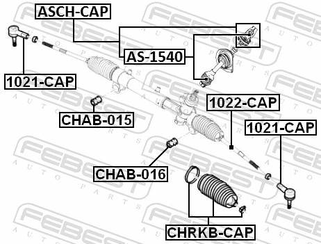 FEBEST ASCH-CAP Steering Shaft