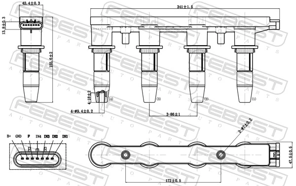 Ignition Coil Unit 18640-002