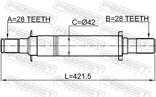 Drive Shaft 1212-CM10AT2WD
