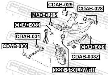 FEBEST 3220-SRXLOWRH Ball Joint