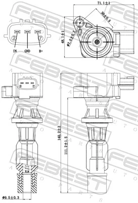 FEBEST 05640-003 Ignition Coil