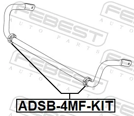 FEBEST ADSB-4MF-KIT Repair Kit, stabiliser bush