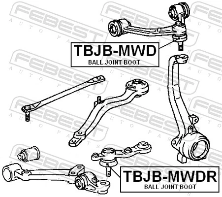 Repair kit, supporting/ball joint TBJB-MWD