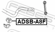 Mounting, stabiliser bar ADSB-A8F