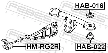 FEBEST HM-RG2R Mounting, differential
