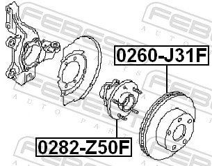Wheel Hub 0282-Z50F