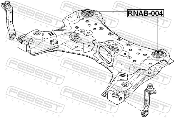 FEBEST RNAB-004 Bushing, axle beam