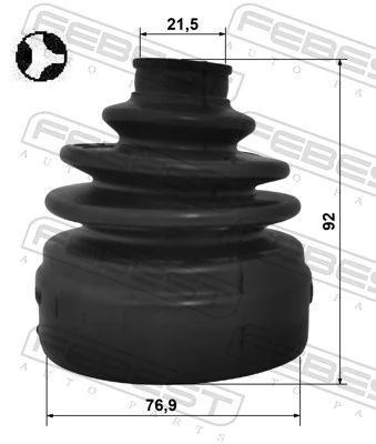 Bellow Kit, drive shaft 2215-NS20T