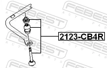 Link/Coupling Rod, stabiliser bar 2123-CB4R