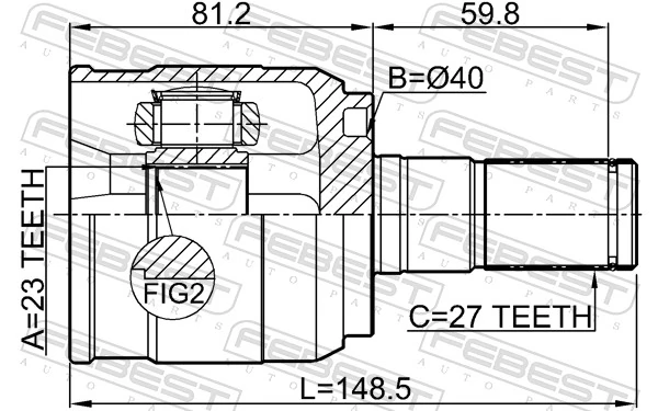 Joint Kit, drive shaft 1211-CRE16LH