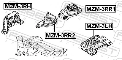 Mounting, automatic transmission MZM-3RR1