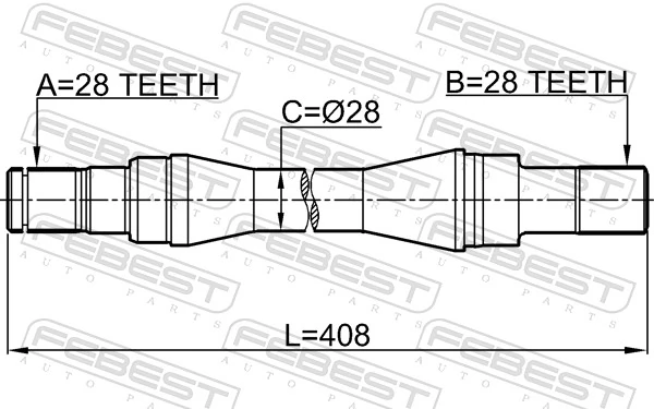 Drive Shaft 2212-CARNRH
