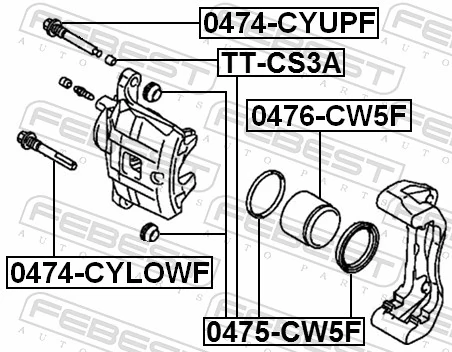 Repair Kit, brake caliper 0475-CW5F