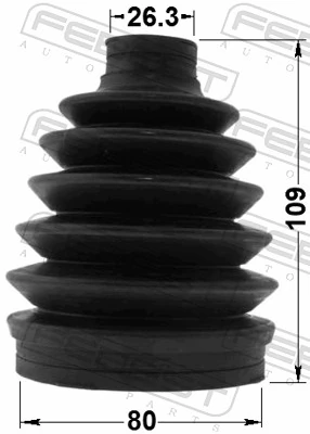 Bellow Kit, drive shaft 0517P-GHAT