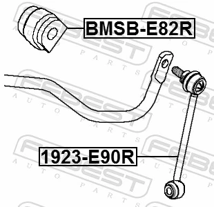Mounting, stabiliser bar BMSB-E82R