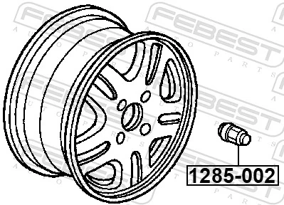 Wheel Nut 1285-002