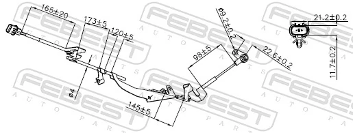 Sensor, wheel speed 04606-013