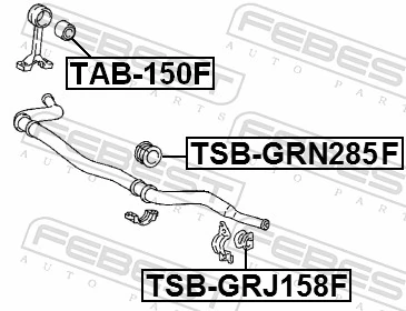 FEBEST TSB-GRN285F Mounting, stabiliser bar