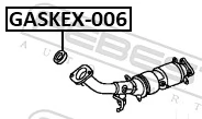 Gasket, exhaust manifold GASKEX-006