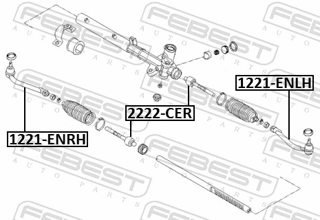 Inner Tie Rod 2222-CER