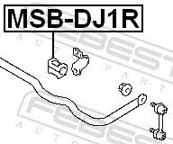 Mounting, stabiliser bar MSB-DJ1R