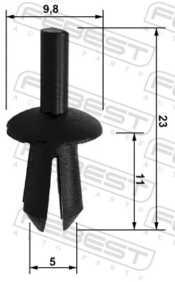 Clip, trim/protection strip 88570-073