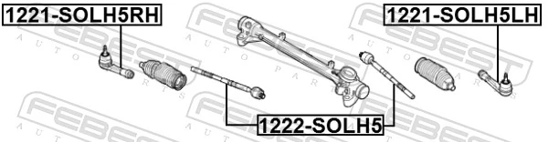 Inner Tie Rod 1222-SOLH5