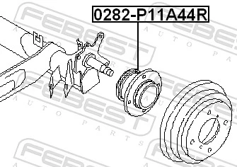 Wheel Hub 0282-P11A44R