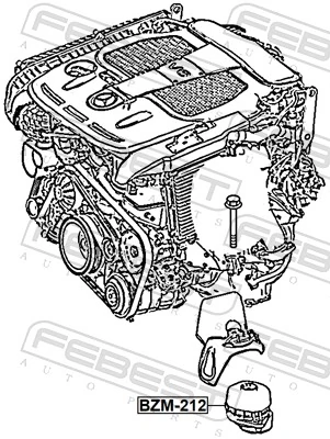 Mounting, engine BZM-212