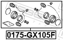 Repair Kit, brake caliper 0175-GX105F