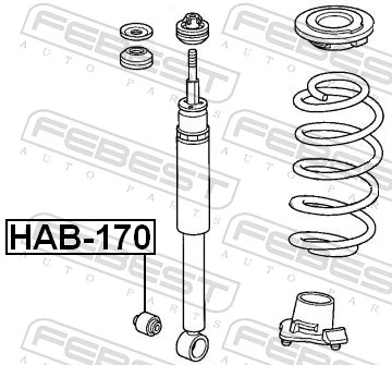 Bush, shock absorber HAB-170