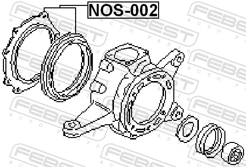 FEBEST NOS-002 Repair Kit, steering knuckle