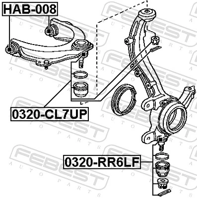 FEBEST 0320-RR6LF Ball Joint