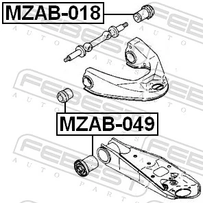 Mounting, control/trailing arm MZAB-049