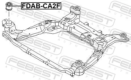 FEBEST FDAB-CA2F Bushing, axle beam