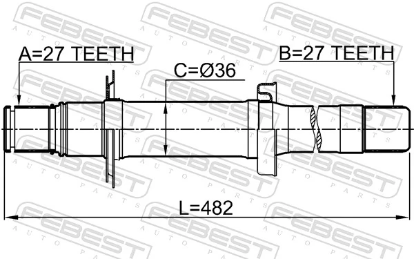 Drive Shaft 1412-ACTWD1RH