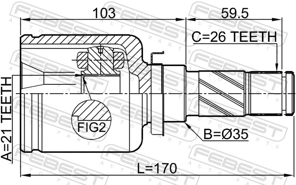 Joint Kit, drive shaft 0511-DY5WATLH