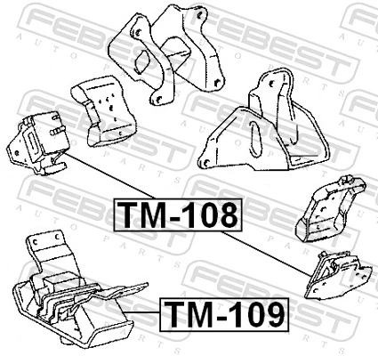 FEBEST TM-108 Mounting, engine