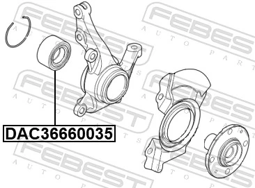 Wheel Bearing DAC36660035