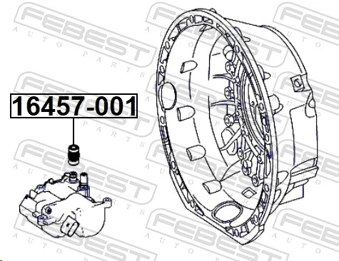 FEBEST 16457-001 Hose, transmission oil cooler
