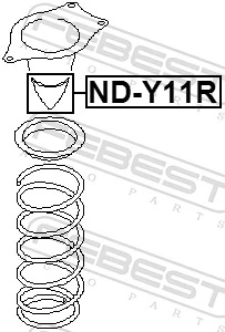 FEBEST ND-Y11R Rubber Buffer, suspension